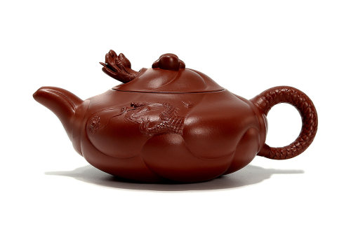 张列平制《可心鱼化龙壶》