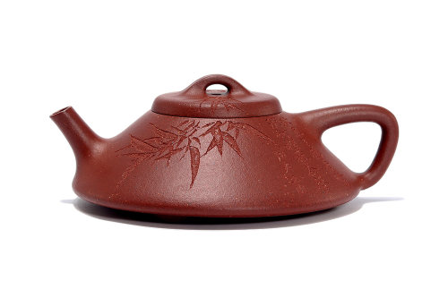 喻君芬制《合瓢壶·刻竹》