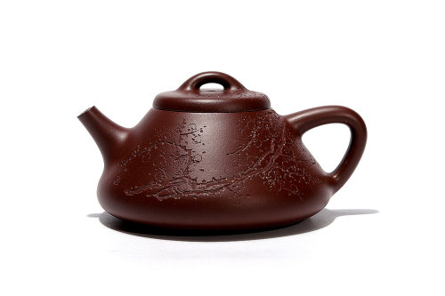 周夏全手工制《子冶石瓢壶(吴东元书铭)》