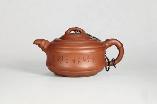 朱可心制《紫泥竹鼓壶》