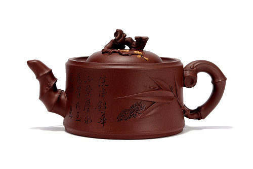 潘子龙全手工制《岁寒三友壶(木言铭)》