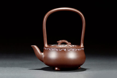 高振宇制《龙吟紫泥提梁壶》