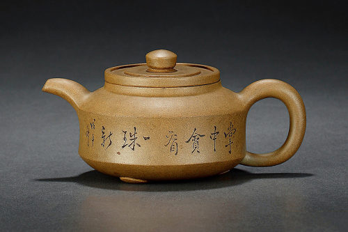 程寿珍制《段泥三足周盘壶》