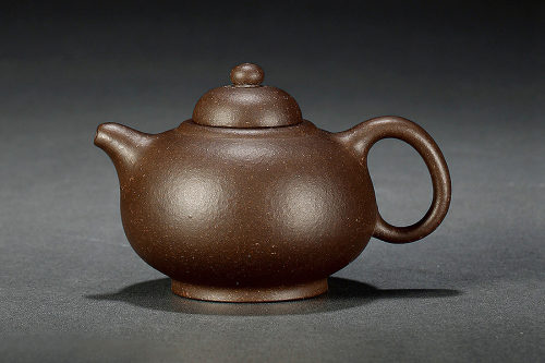 江建翔制《紫泥海圆壶》