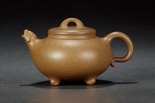 吴东元全手工制《段泥兽王壶》 吴东元全手工制《段泥兽王壶》