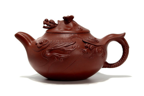 张列平全手工制云龙壶