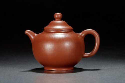 逸公款朱泥仲芳掇球壶
