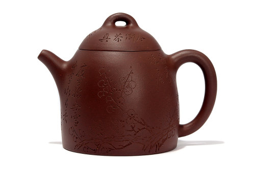 黄文艺刻绘黄开合全手工制《子冶秦权壶》 黄文艺刻绘黄开合全手工制《子冶秦权壶》