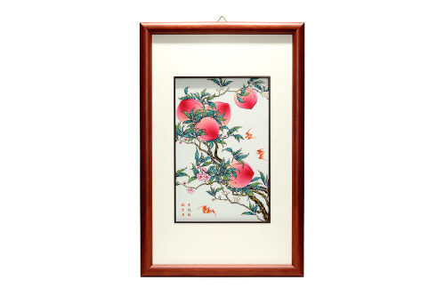 福寿瓷板画