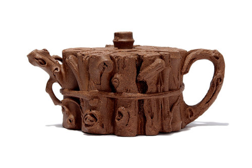 潘子龙全手工制《束柴三友壶》 潘子龙全手工制《束柴三友壶》