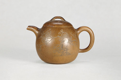 利永公司制《段泥圆壶·陈少亭刻》